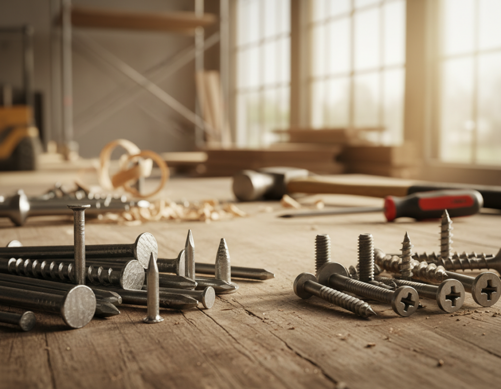 construction nails vs screws