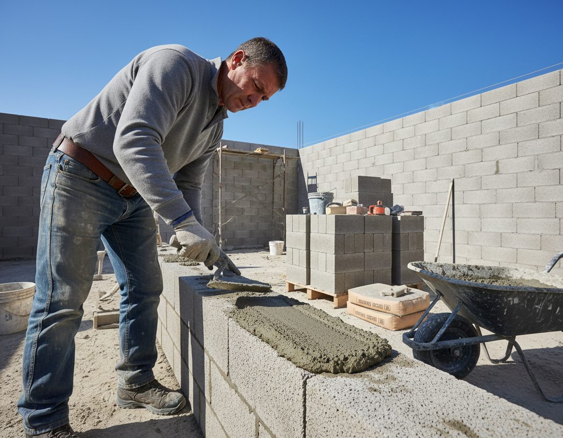how to use a masonry trowel