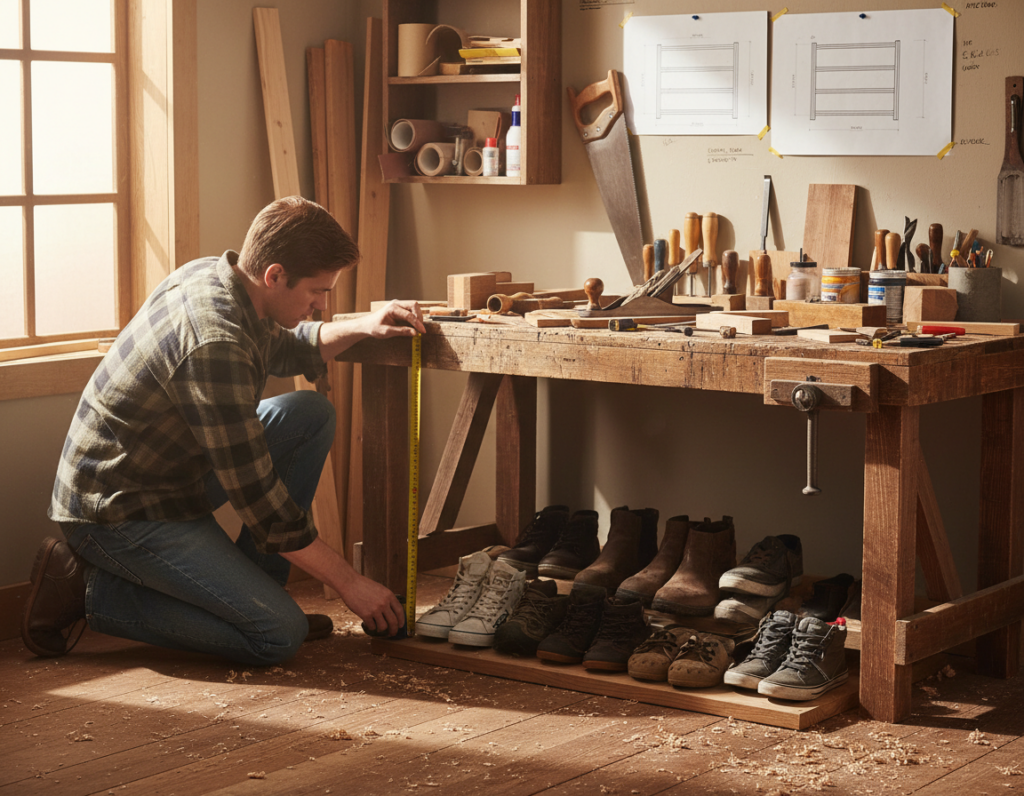 measuring shoe rack dimensions