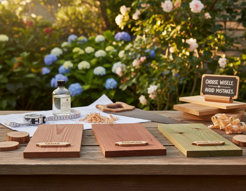 recommended wood for outdoor projects