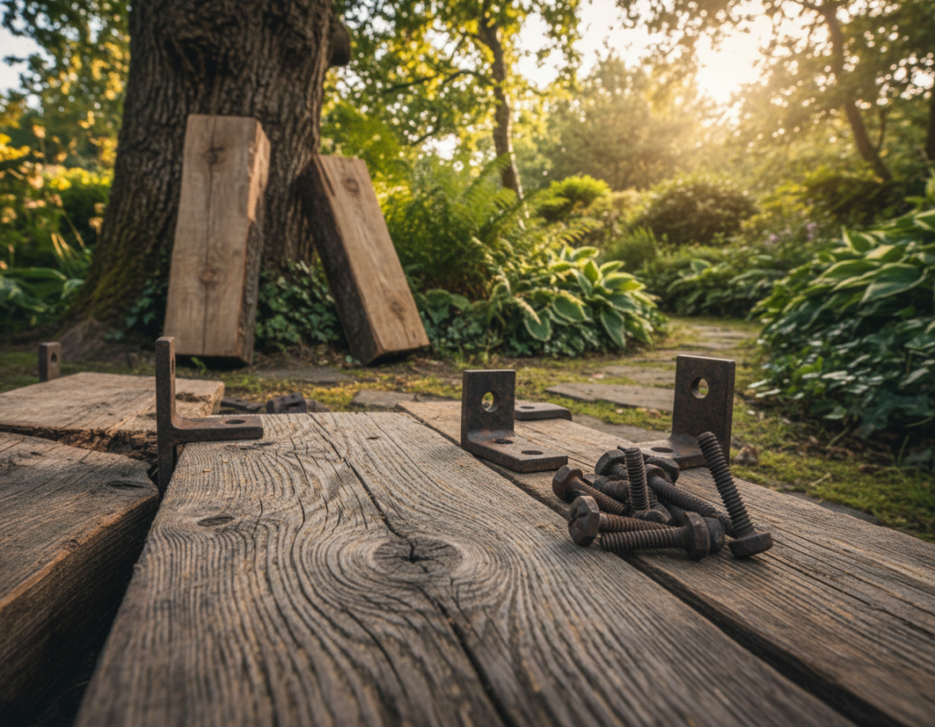 rustic outdoor furniture materials