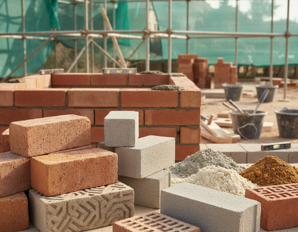 types of bricks and mortars